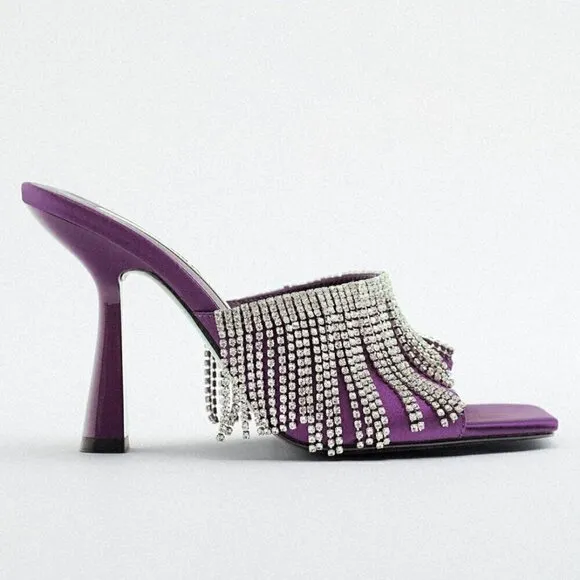 ZARA Square Toe Heels