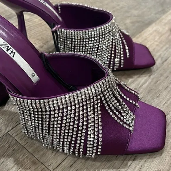 ZARA Square Toe Heels