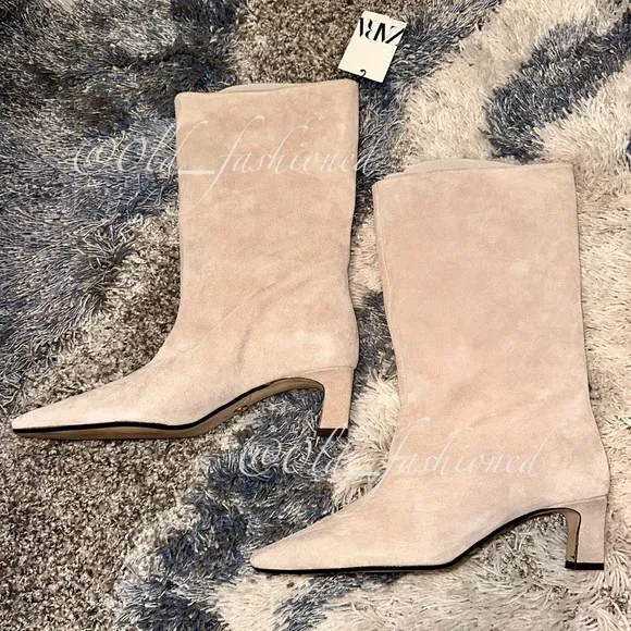 ZARA Suede Boots - Price Firm